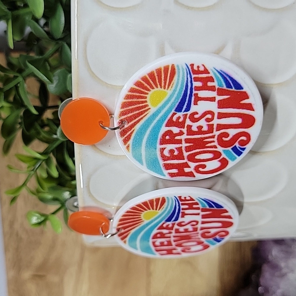 🔥LAST PAIR🔥 Sunshine Summer Drop Earrings - Picture 3 of 6